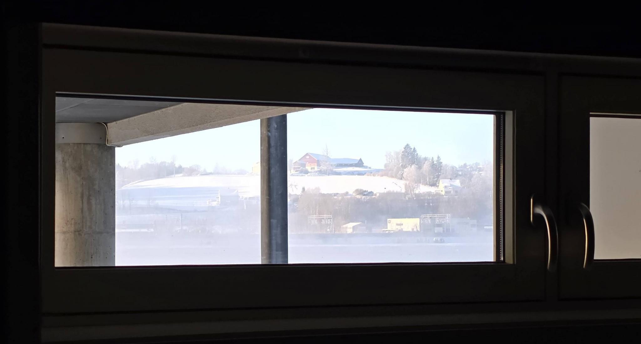 Utsikt fra soveromsvindu